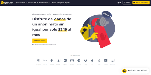 Captura CyberGhost VPN Captura CyberGhost VPN