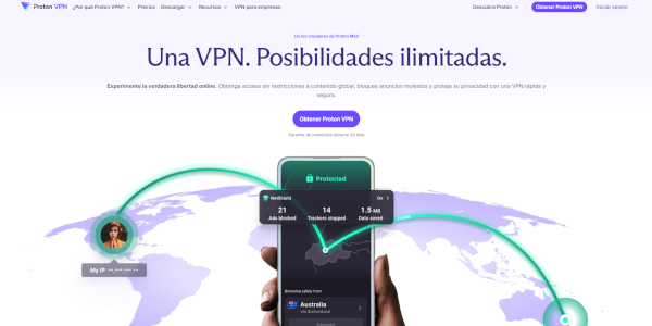 Captura ProtonVPN Captura ProtonVPN