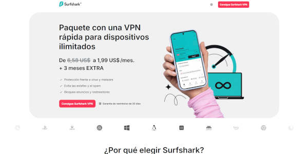 Captura Surfshark Captura Surfshark